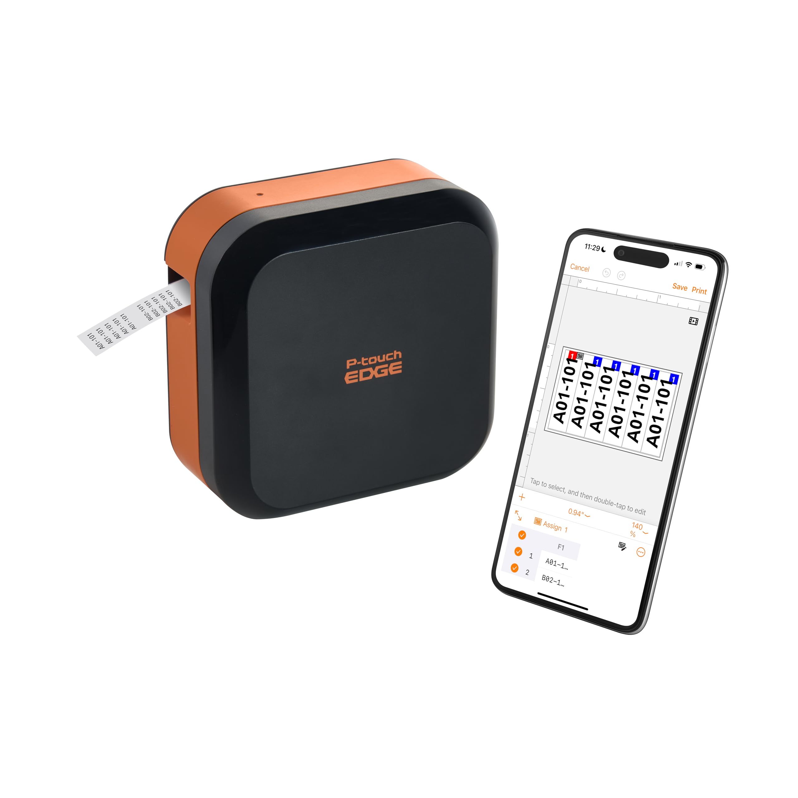 Impressora de etiquetas industrial portátil Brother PT-E720BT
