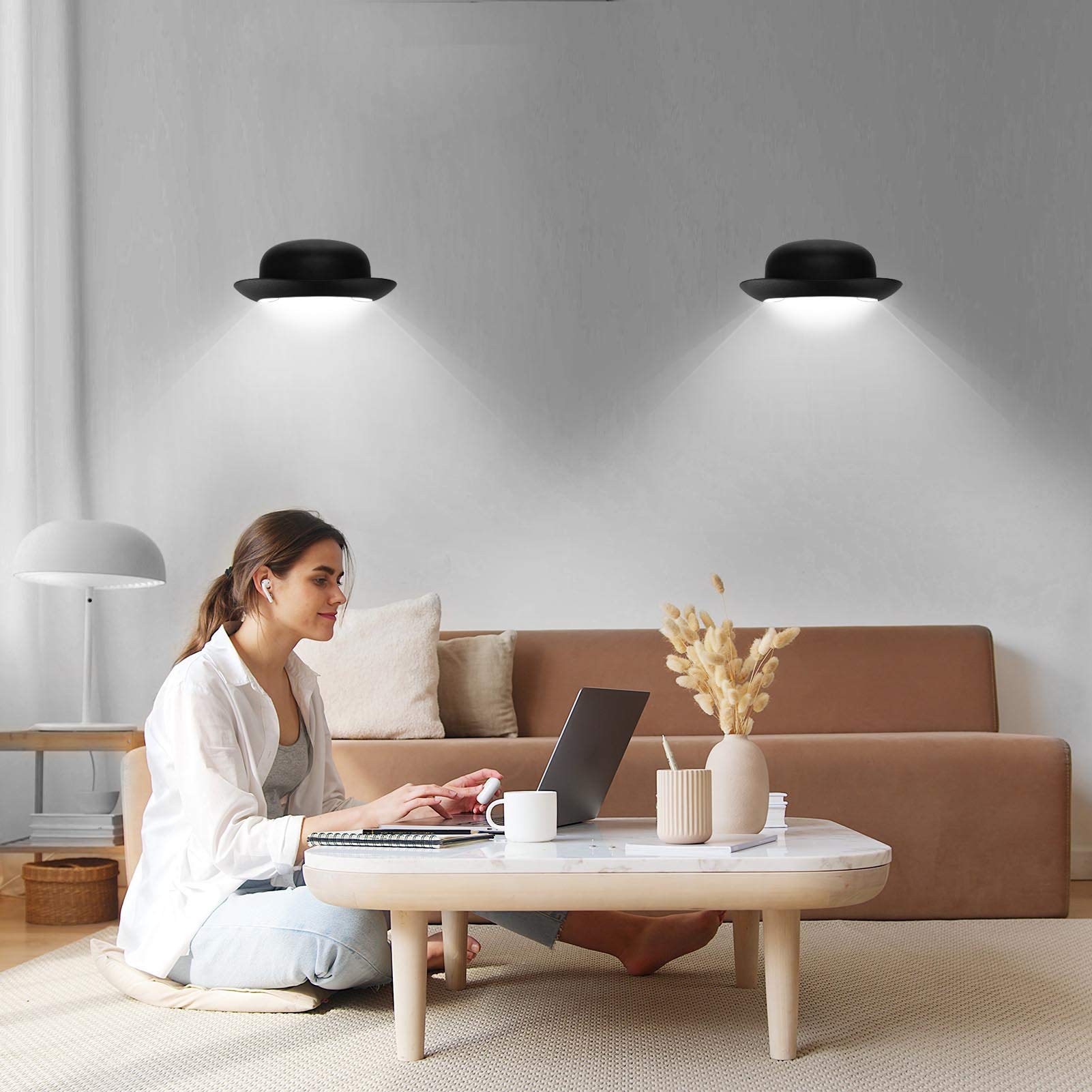 KAWELL Creative 12W Modern Wall Light LED Wall Lamp Waterproof IP65 Aluminum Wall Wash Lights Indoor Outdoor for Bedroom Bathroom Stairs Porch Corridor Living Room Hallway - Image 3