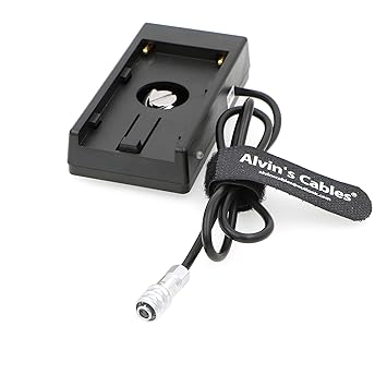 Alvin's Cables BMPCC4K Blackmagic Cinema Camera BMCC 4K BMPCC Power Supply Mount Plate Adapter for Sony NP F970 Battery