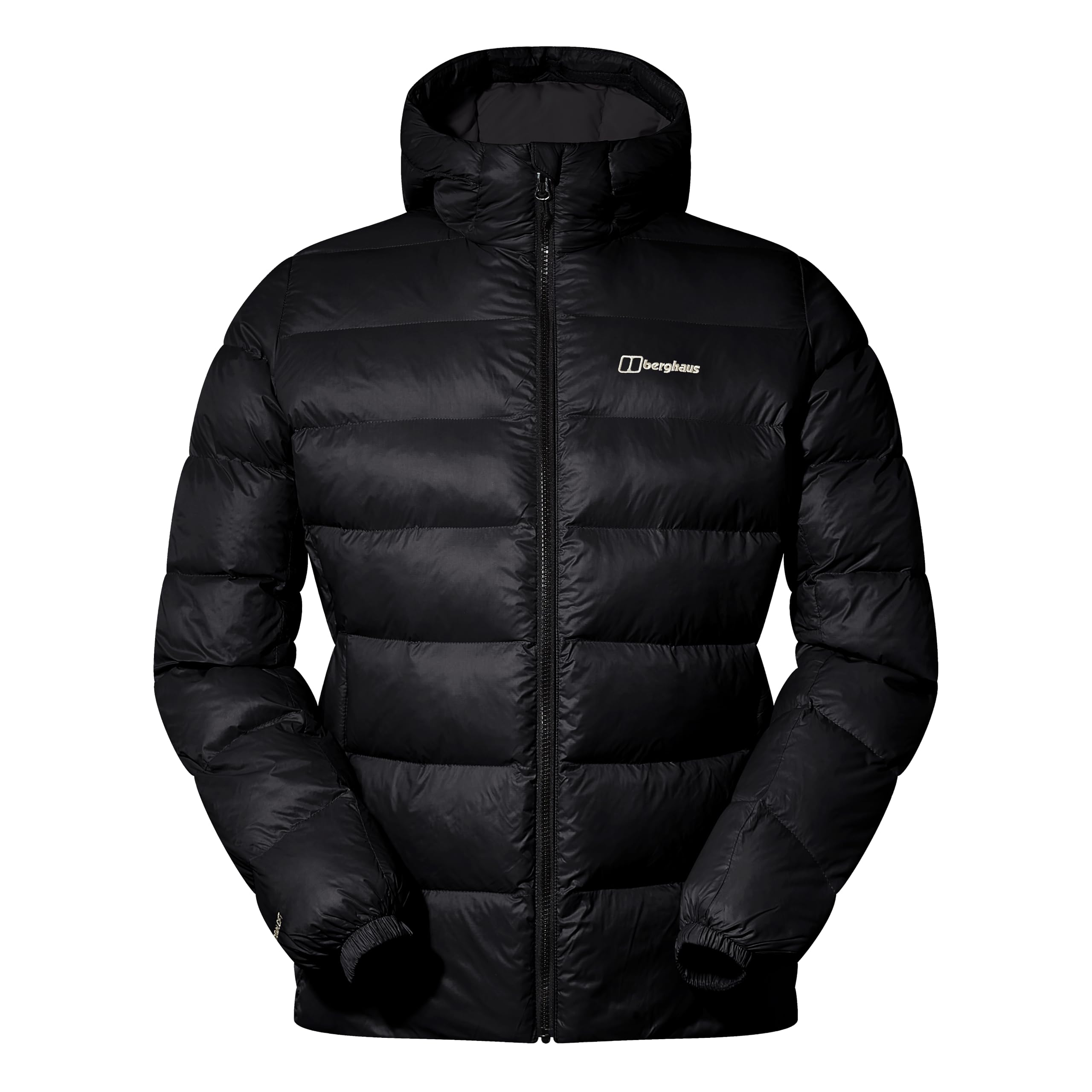 Berghaus Men's Ewden Insulated Extra Warmth Big Baffle Winter Padded Jacket | Hydroloft Insulation | Adjustable Insulated Jacket, Black/Black, 2XL