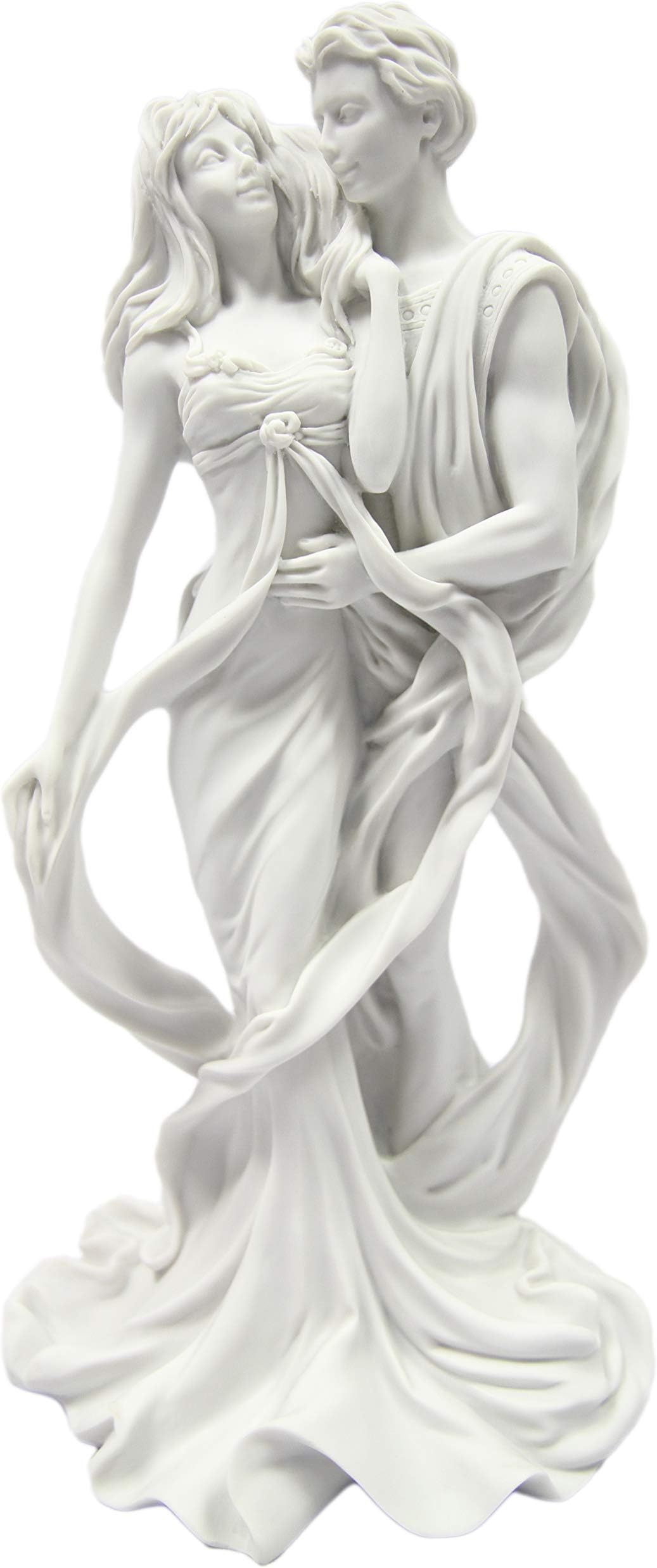 15.5" Art Deco Romantic Couple of Lovers Statue Sculpture Figure by Vittoria Collection Made in ItalyF