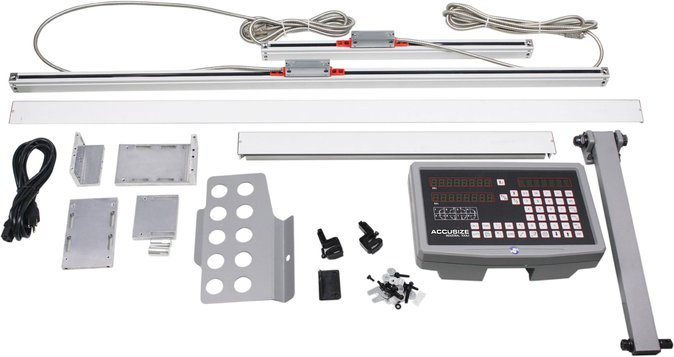 Accusize - 2-Axis DRO For 13 x 40'' Lathe Machine Package with Glass Scale DITRON Brand, SIN3-2003