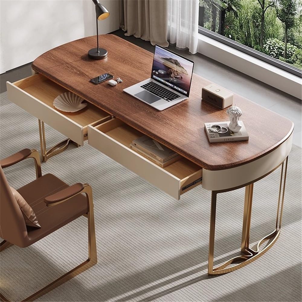 Acrittura Scrivania for l'home office con postazione di lavoro for studio e scrittura struttura in metallo(S)