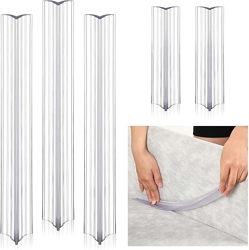 Miniatura 8 de Yinkin Namalu - Funda para sofá de 8 y 16 pulgadas, funda de sofá larga transparente de PVC, antideslizante, agarres para sofá seccional, silla