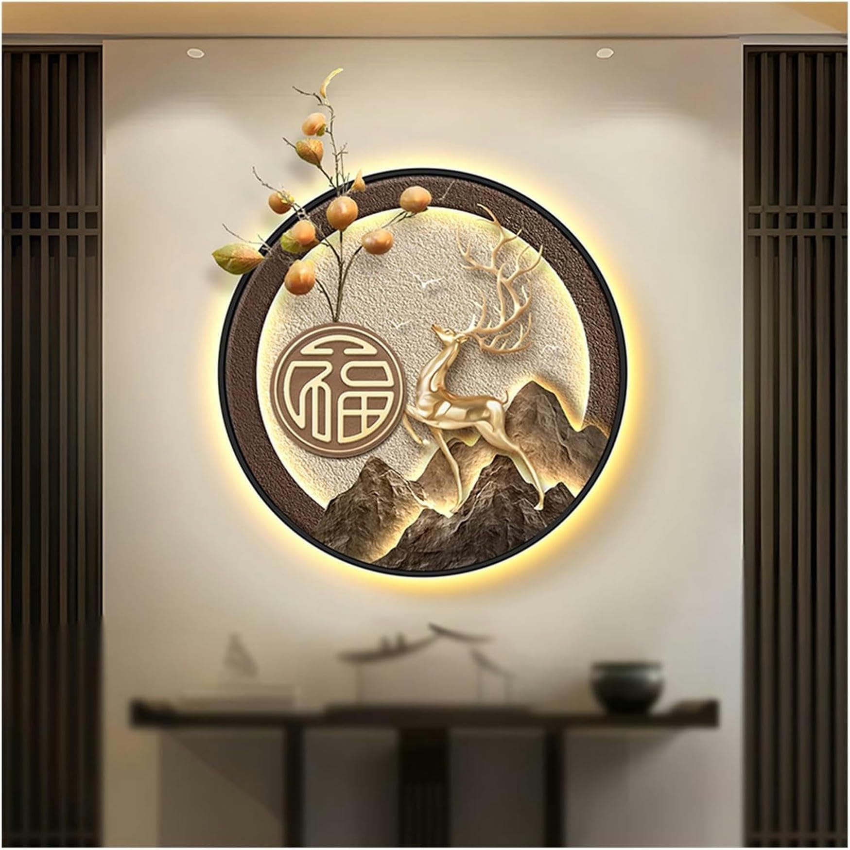 Cascade en verre mural LED pour sublimer l'ambiance zen de votre chambre ou salon
