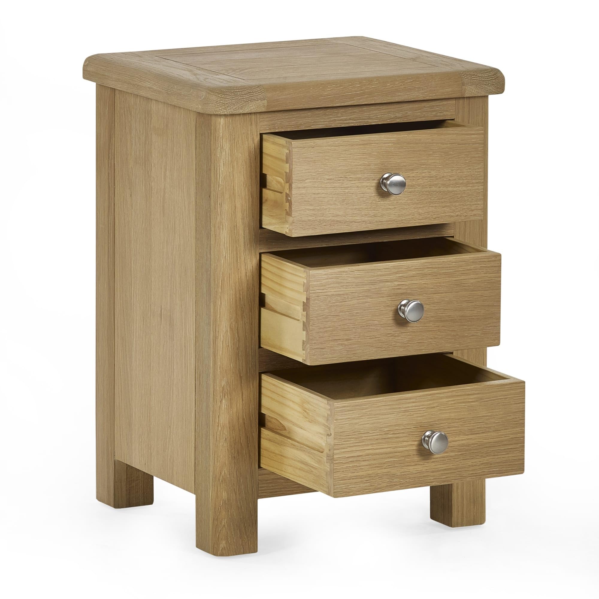 Julian Bowen Memphis Limed Oak 3 szuflady nocne