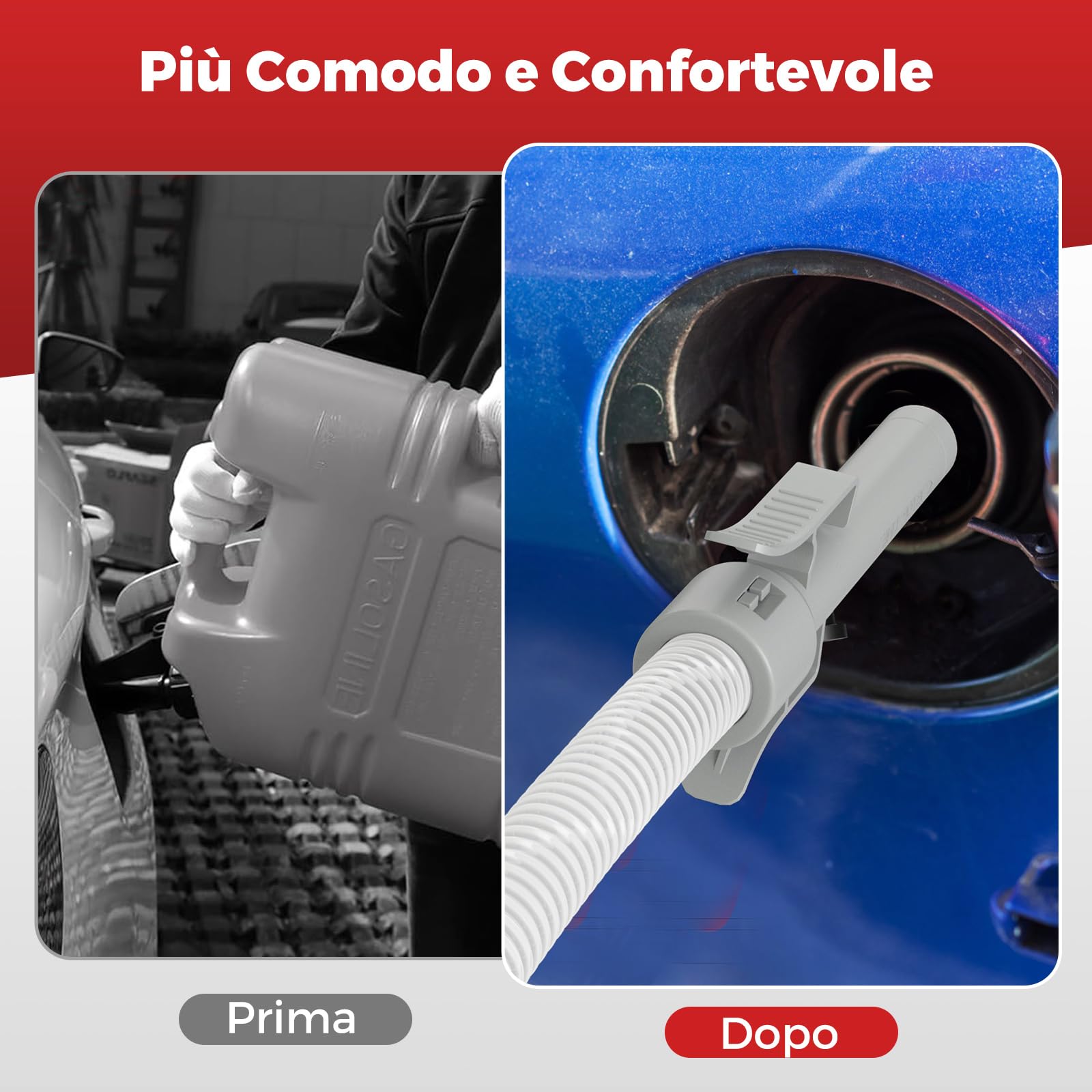 COSTWAY Pompa di Trasferimento del Carburante con Sensore di Arresto Automatico, Pompa Travaso Gasolio Elettrica a Batterie o Ricaricabile con Adattatore di 3 Dimensioni, con Infusione di 14L/ min