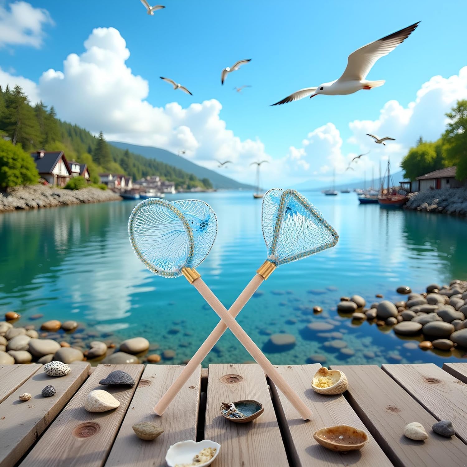Amazon.com: Miniature Fishing Net Model, Mixed Styles, Dollhouse Garden Pond Beach Decor, Photography Props, Miniature Crafts : Toys & Games