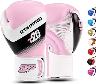 Starpro | T20 Boxing Gloves for Strong Punches & Fast KOs | Boxing Gloves Women & Men, Gents & Ladies Boxing Gloves, Womens Boxing Gloves Mens, 10oz Boxing Gloves, 12oz Boxing Gloves & More Sizes