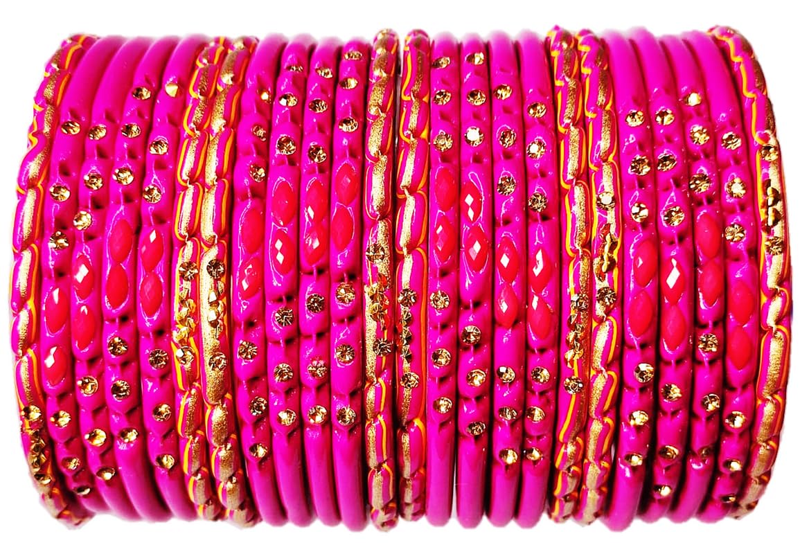 Anshi Creations Beautiful Handcrafted Lac/Lakh bangle set (PINK,X96,2.4,Pack of 24) (B0CJWHSWCH) Amazon Price History, Amazon Price Tracker