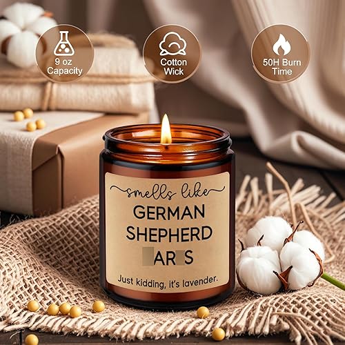 Miniatura 3 de LEADO Vela  Regalos de pastor alemán para mujeres, hombres, amigos  Regalos de pastor alemán para amantes de los perros  Divertidos San Valentín,