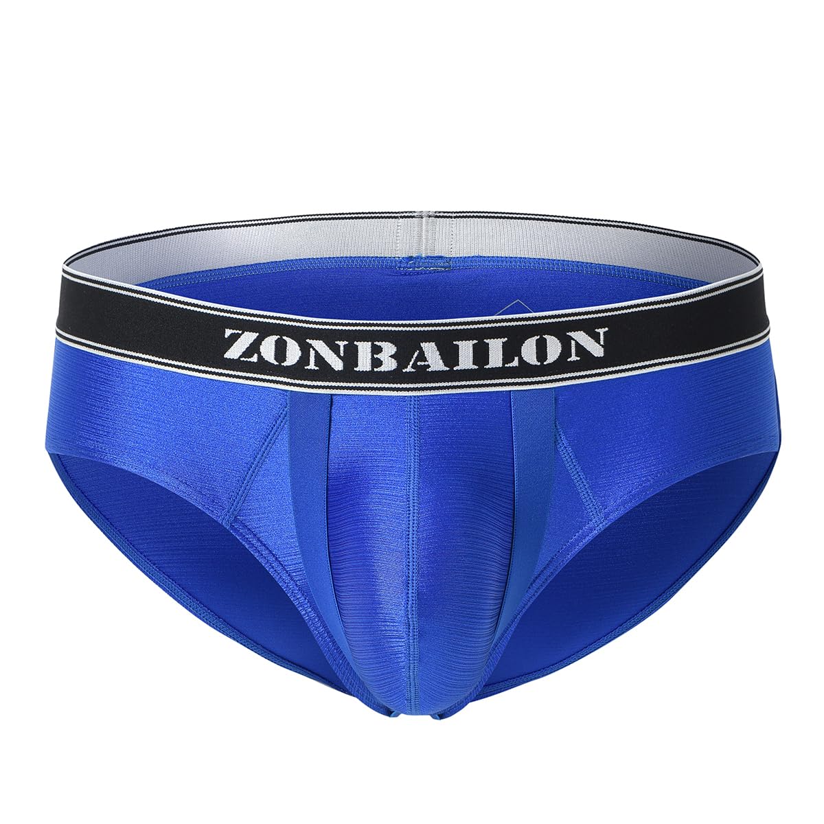 BIATWOWR Ice Silk Tagless Low Rise Men's Briefs with Enhanced Pouch Comfortable Breathable Underwear