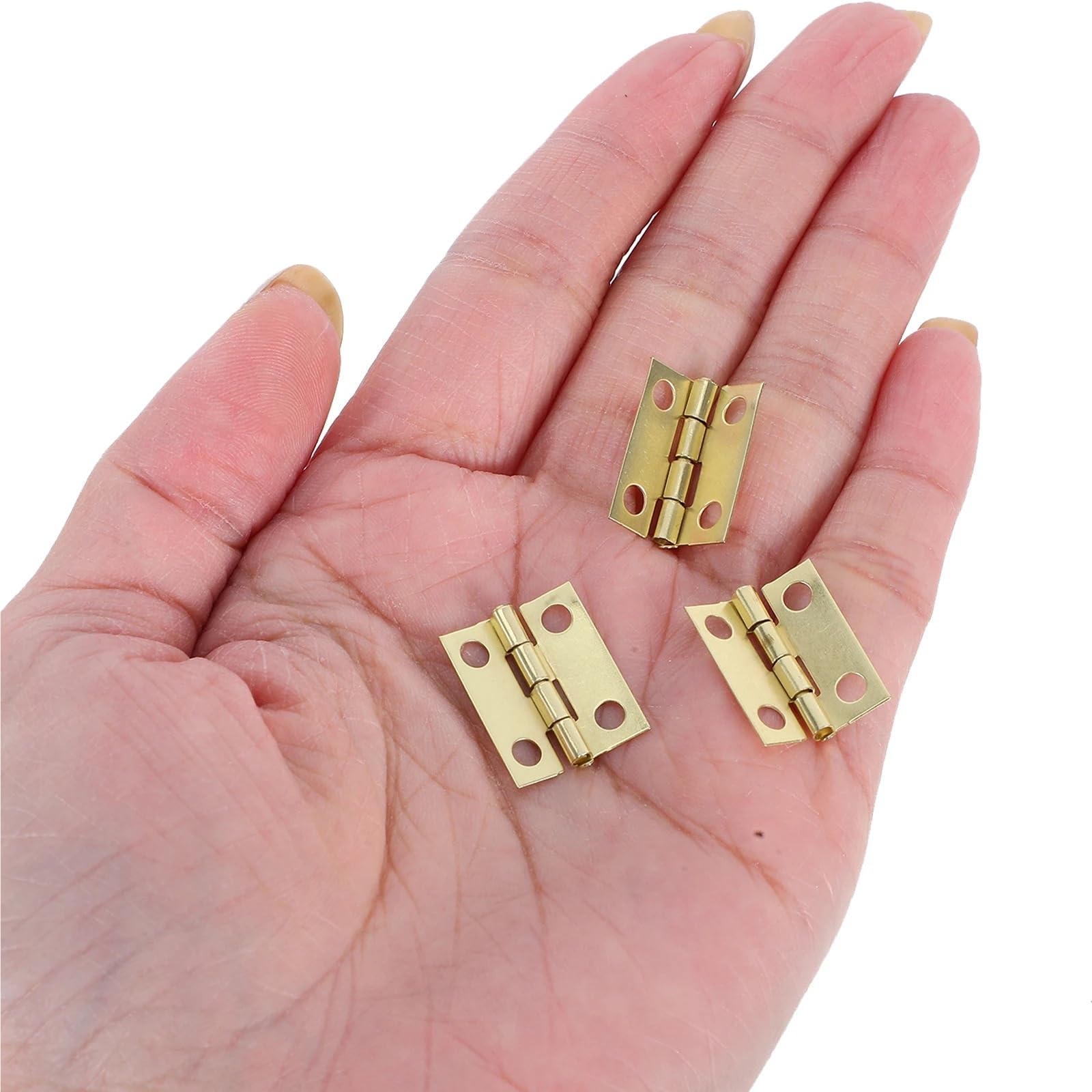 Cerniere Metalliche Mini con Viti per Scatola Gioielli DIY Kit Legno
