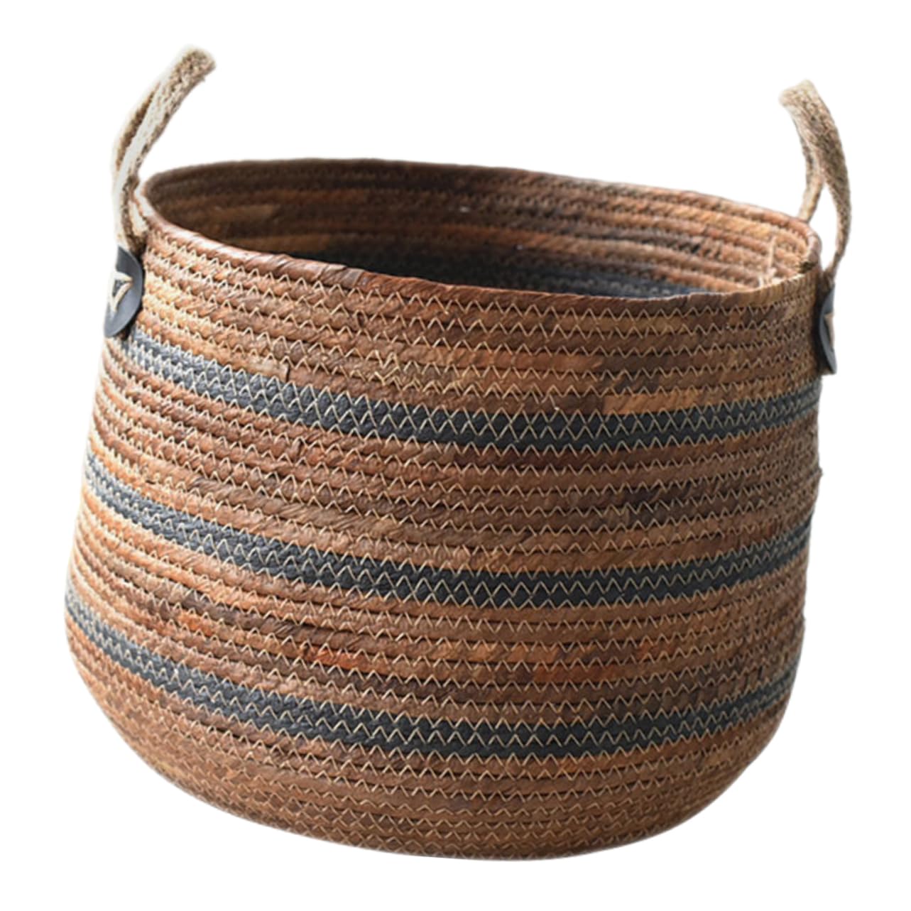 Panier à linge tissé en paille : la solution pour ranger les jouets en désordre