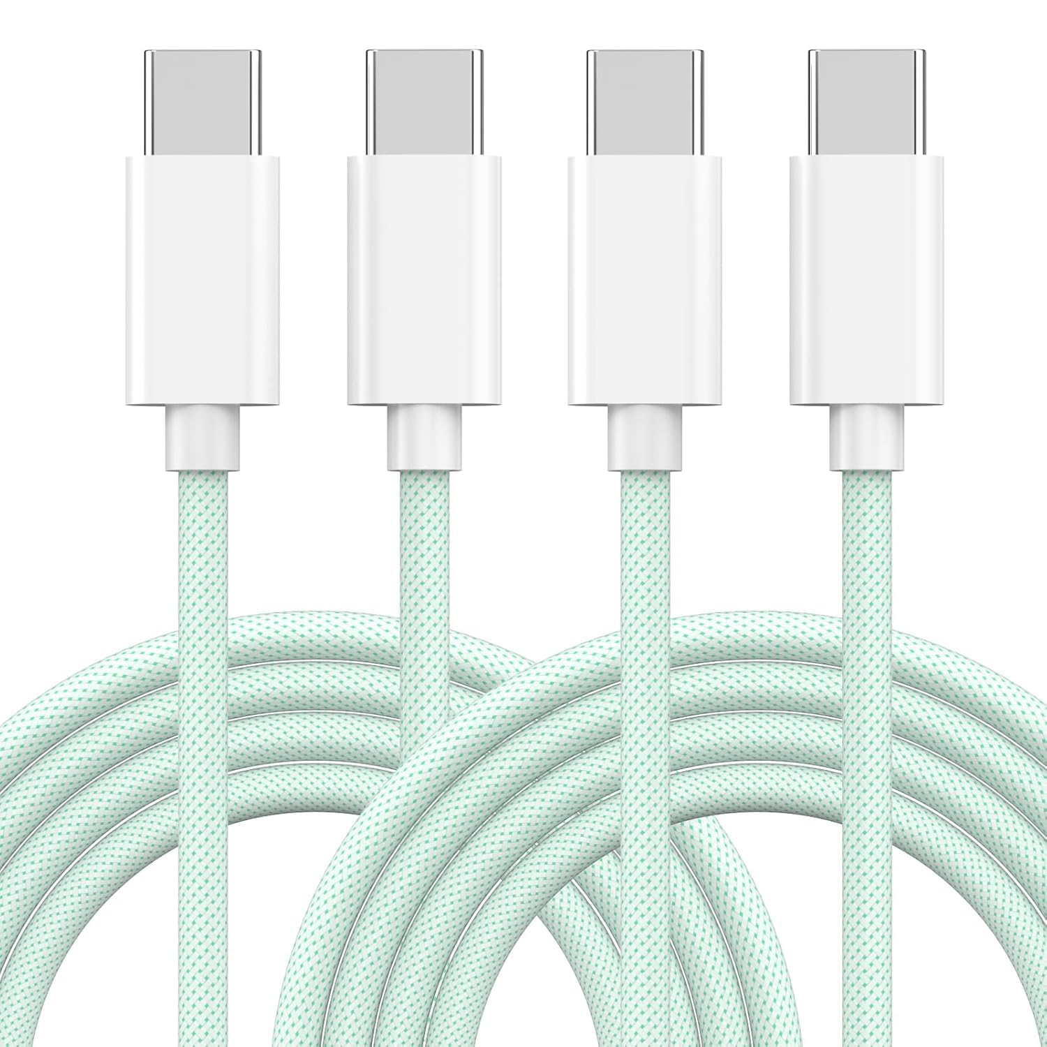 iPhone 16 Fast Charging Cable, [MFi Certified] 60W Braided USB C to USB C Fast Charging Cable, 2Pack 6ft Type C Fast Charger Cord for iPhone 16/Pro/16 Plus/16 Pro Max/15 Galaxy Pixel Air iPad