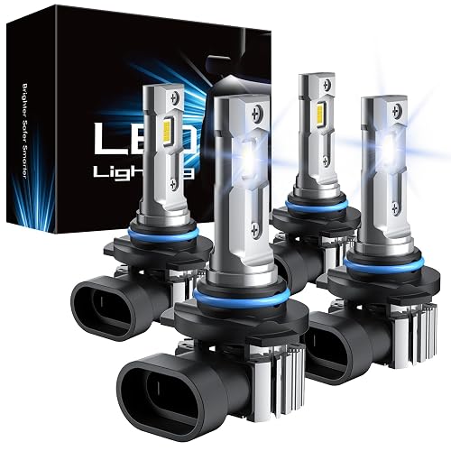 HappyWishlist | RCJ 9005 9006 Bulbs Combo, 600% Brightness 9005/HB3 High 9006/HB4 Low Dual Beam Bulbs, 6000K Cool White, Plug and Play, IP67 Waterproof, Pack of 4 | My Wishlist