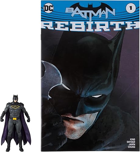 McFarlane Toys - DC Direct Page Punchers Batman 3in Figura con Rebirth Comic
