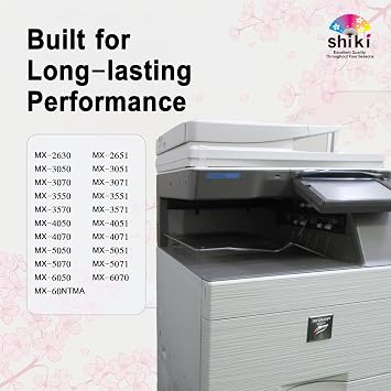 SHIKI High Yield Magenta Toner Compatible with Sharp MX Series 24,000 Pages, Magenta , Japanese Technology