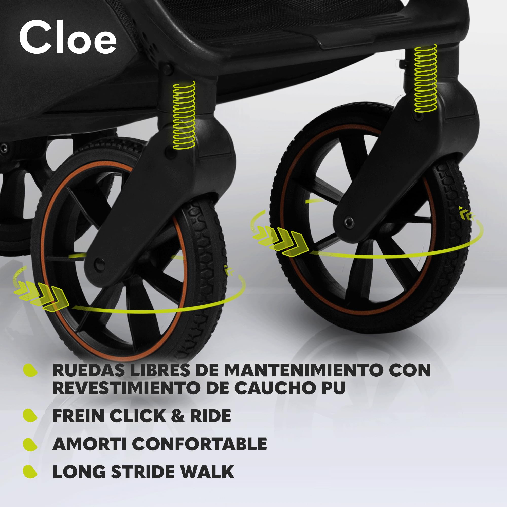 LIONELO Cloe Cochecito Plegable hasta 22 kg, Respaldo Ajustable Función Dormir, Arnés de 5 Puntos Ruedas Portavasos Ligero Compacto Impermeable, sillita, silla paseo ligera (golden moments) | Plegado compacto, arnés de 5 puntos, respaldo ajustable, ruedas