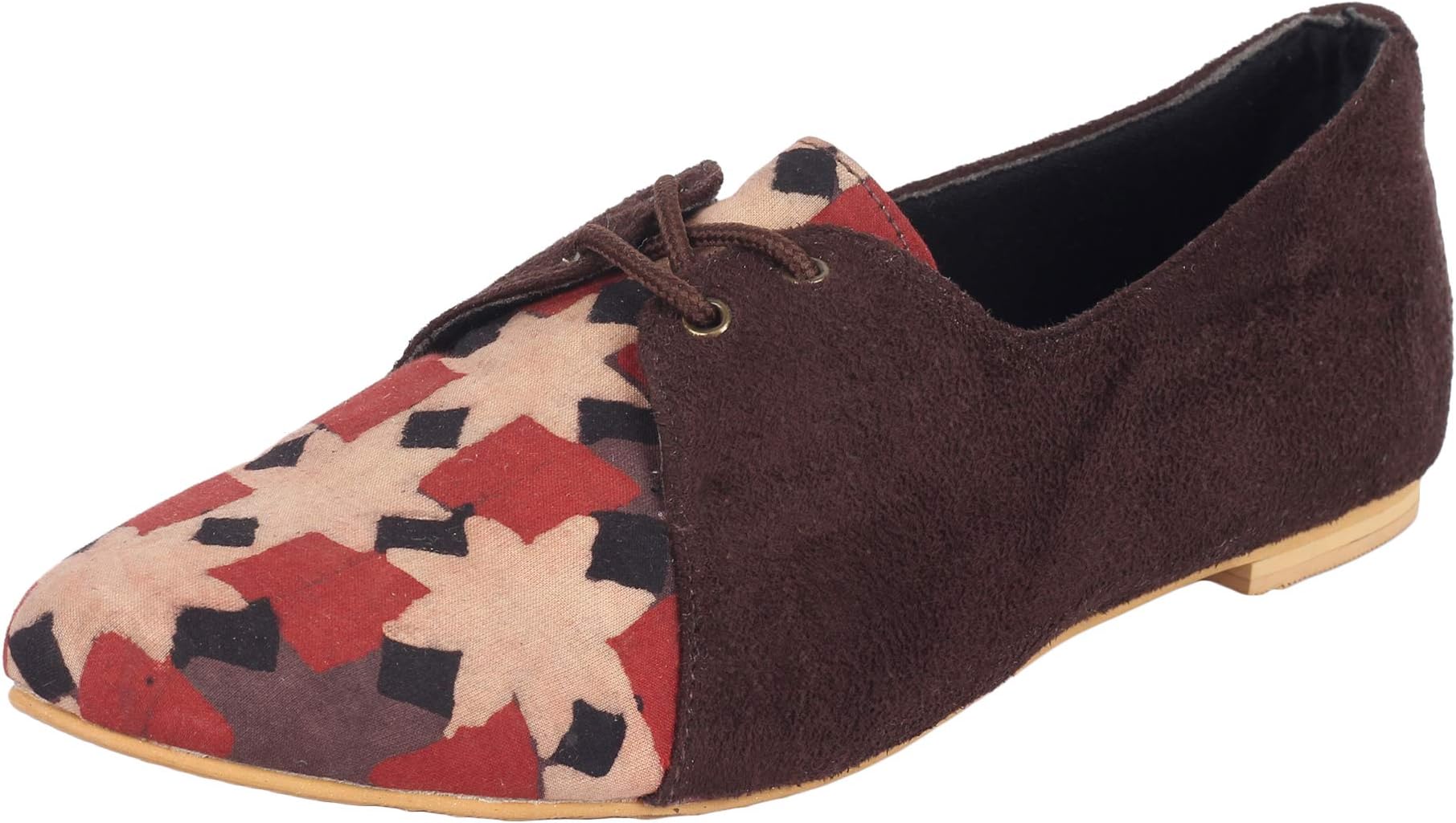 Samriddhi Brown Pointed Derby