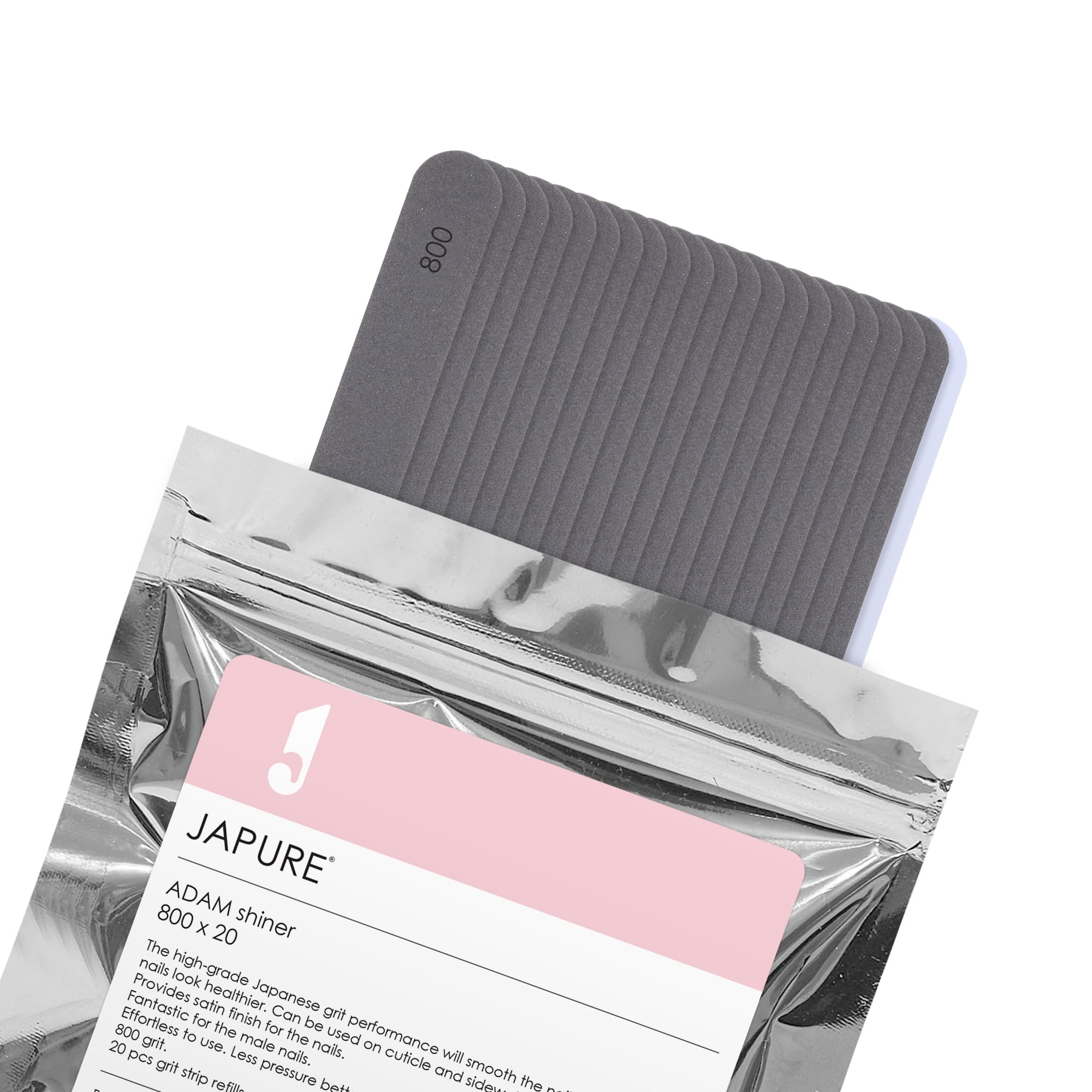 Amazon.com : JAPURE ADAM Shiner Professional Nail Files - 800 Grit