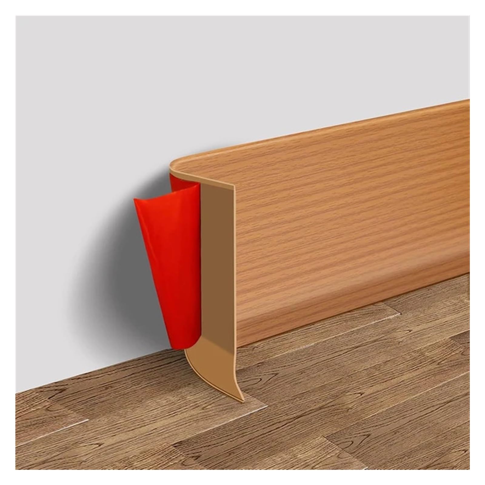 Finiture Del Battiscopa 1pc Battiscopa 3.0 metri in PVC morbido in plastica impermeabile Adesivo da parete Linea di rivestimento della Anti-collisione(Yellow)