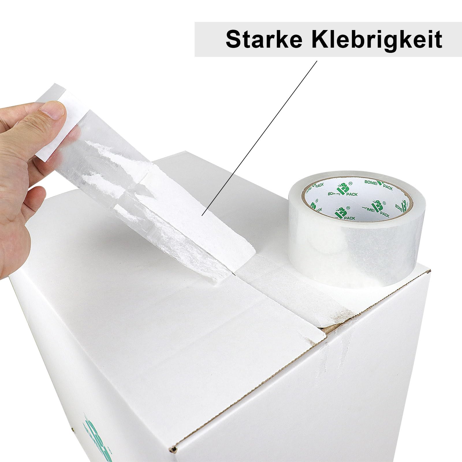 Machine Length Packing Tape,Big Roll Tape 1.88 Inch X 1000 Yards,Heavy Duty Clear Packaging Tape For Shipping,Boxes Moving Tape For Mailing And Storages,Industrial Packing Tape For Machine Use - View #4