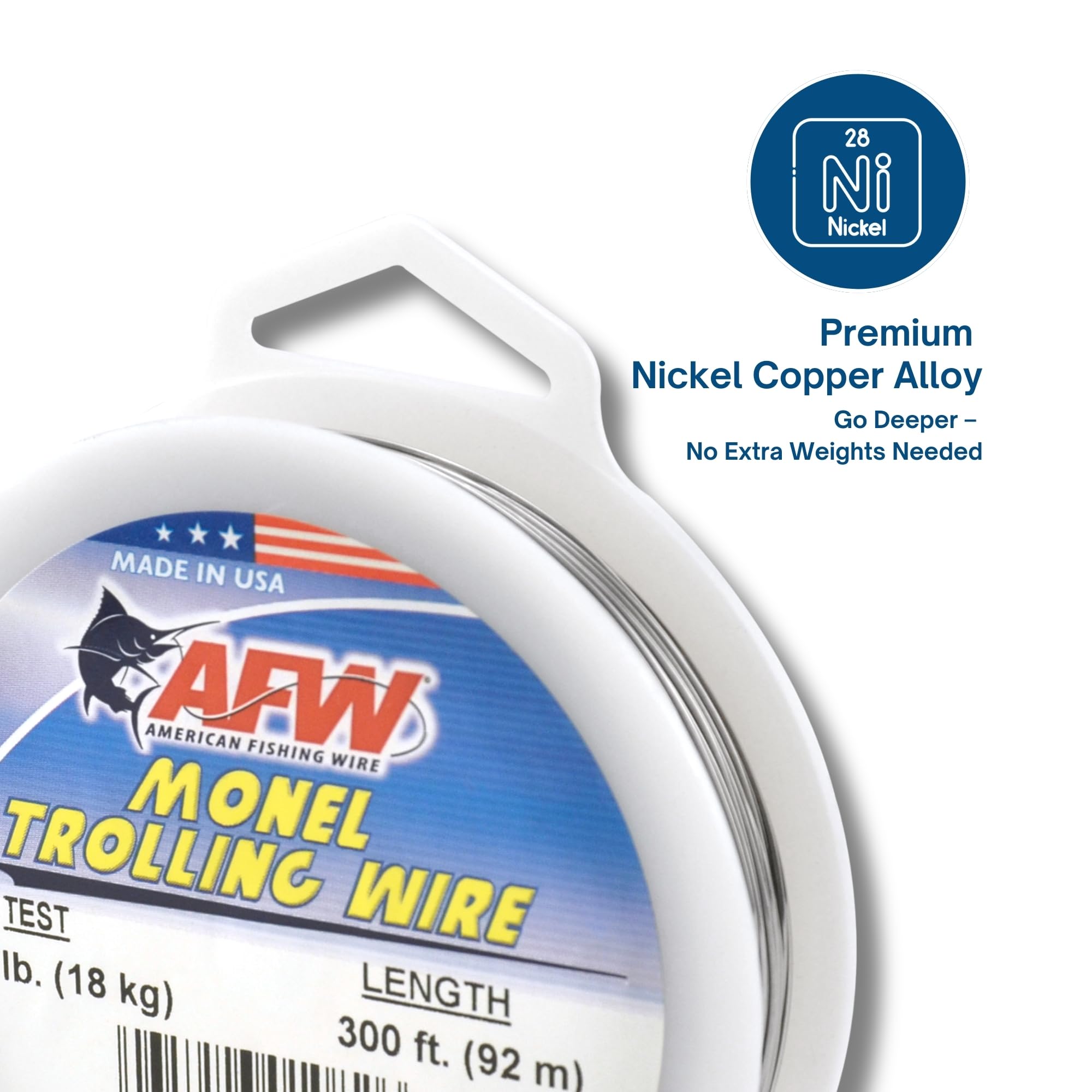 American Fishing Wire Alambre de Arrastre Monel