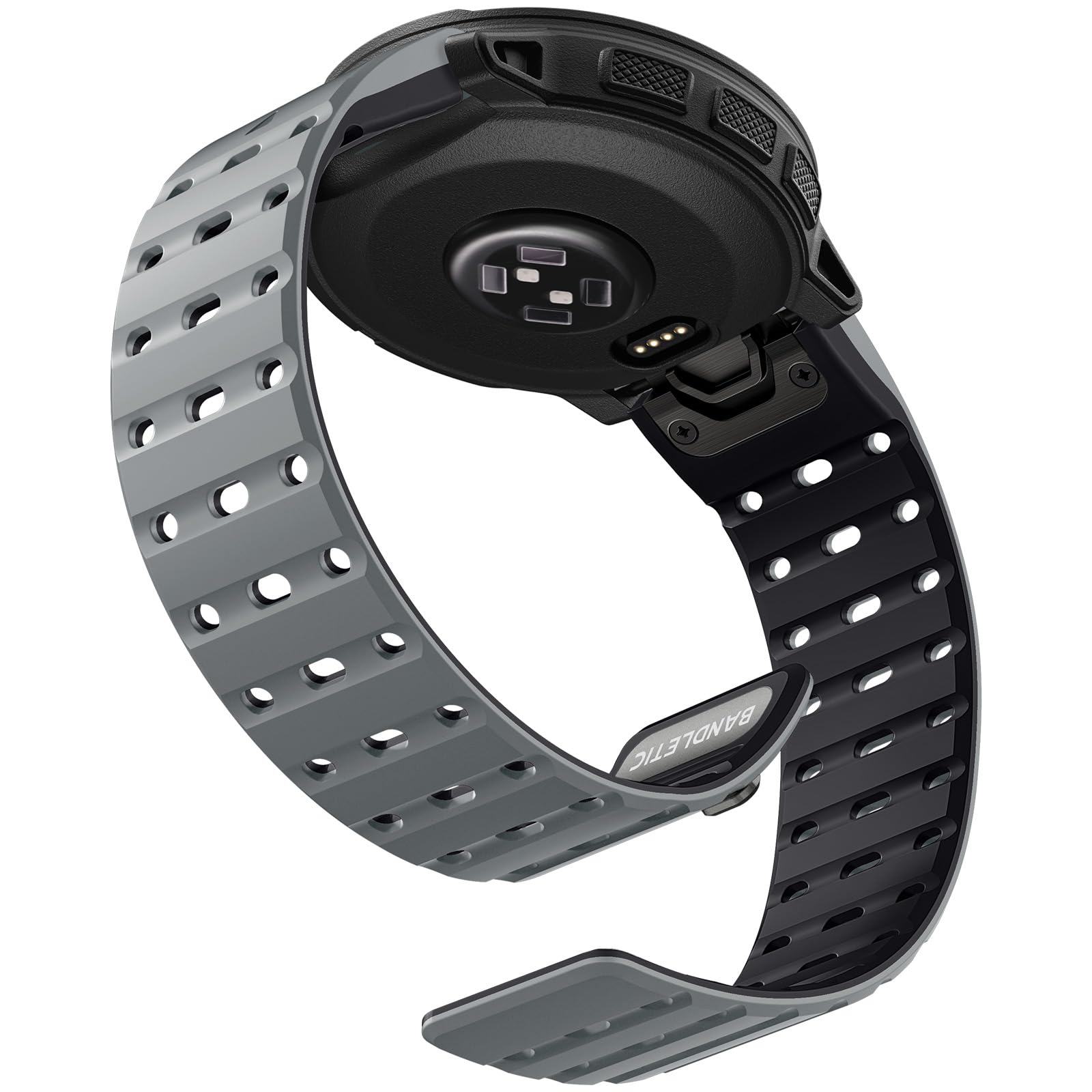 Bandletic 22mm Magnetbänder Kompatible mit Garmin Fenix 8 47mm/7/6/5 Armband QuickFit Silikon Sport Armbänder für Fenix 7 Pro/6 Pro/5 Plus/Instinct 3 E 45mm/Forerunner965/955/945/Approach S70/S62/S60
