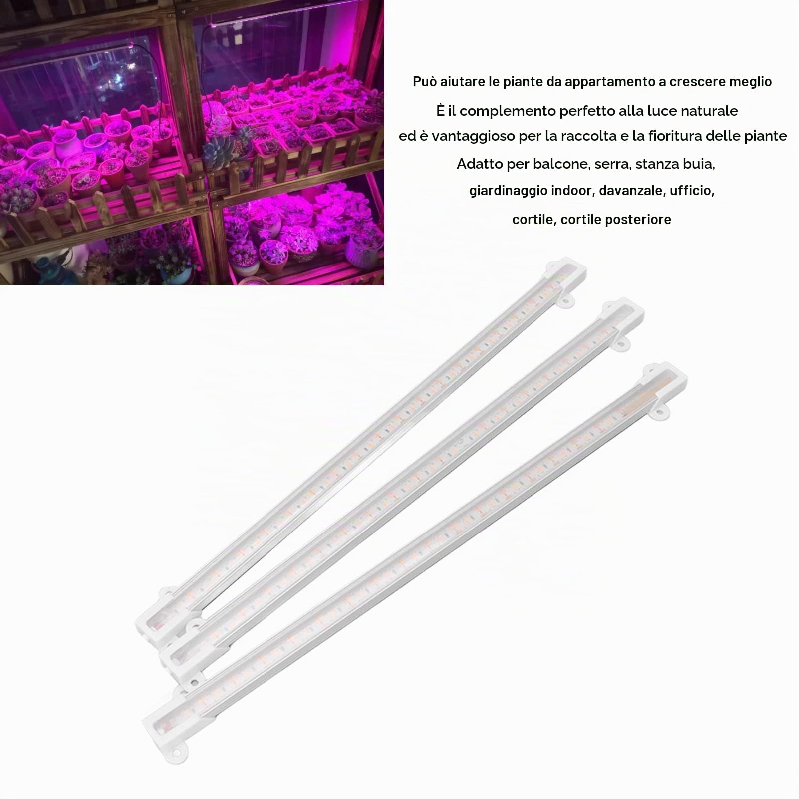 Tyenaza Lampada per Piante Solari, Pianta Solare per Coltivare la Luce Pianta a LED per Coltivare Strisce Luminose per Balconi Serra Erbe Verdure Fiori (30W)