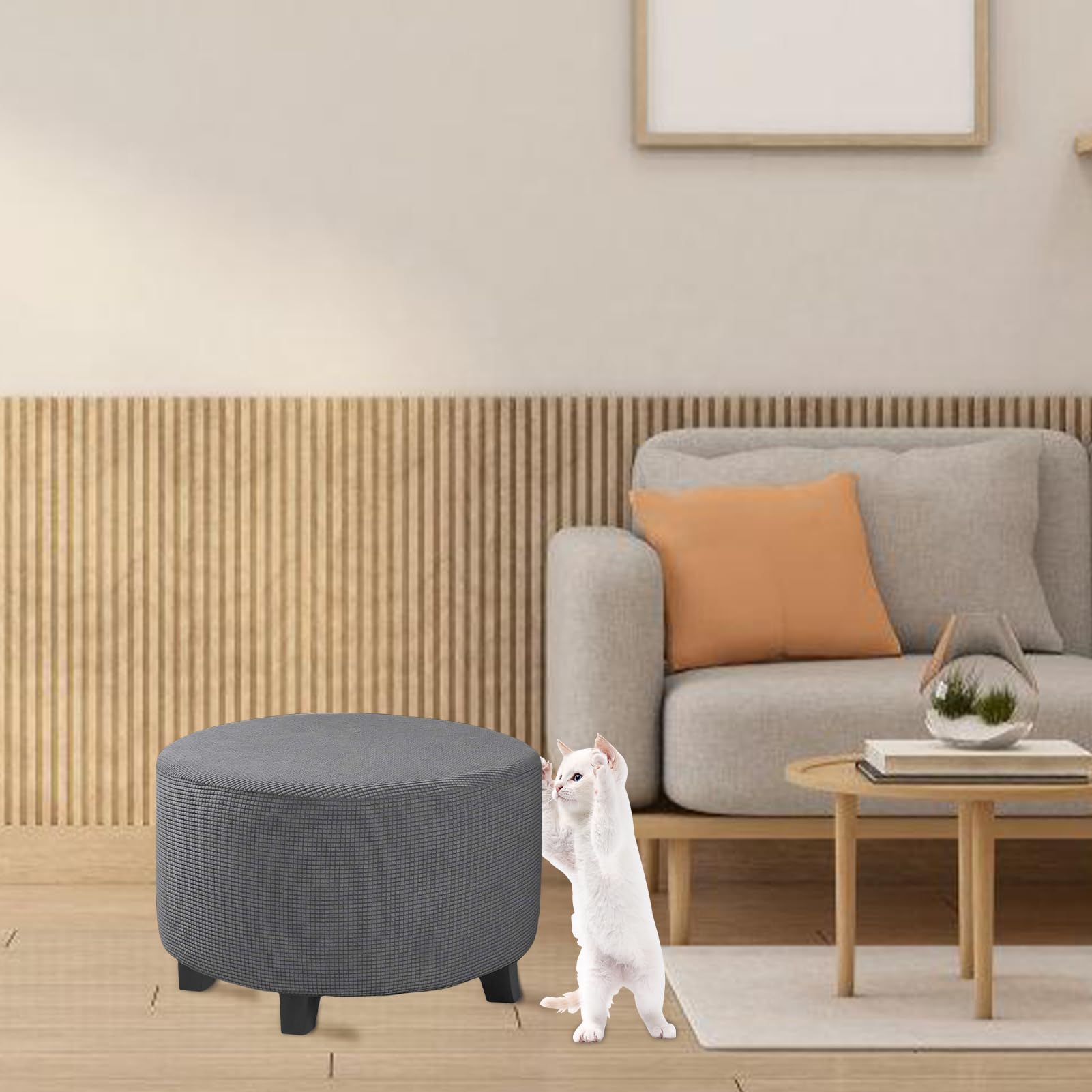 IKEA hoes voor voetenbank Strandmon, grijs, 161-25 IKEA hoes voor voetenbank Strandmon, grijs, 161-25