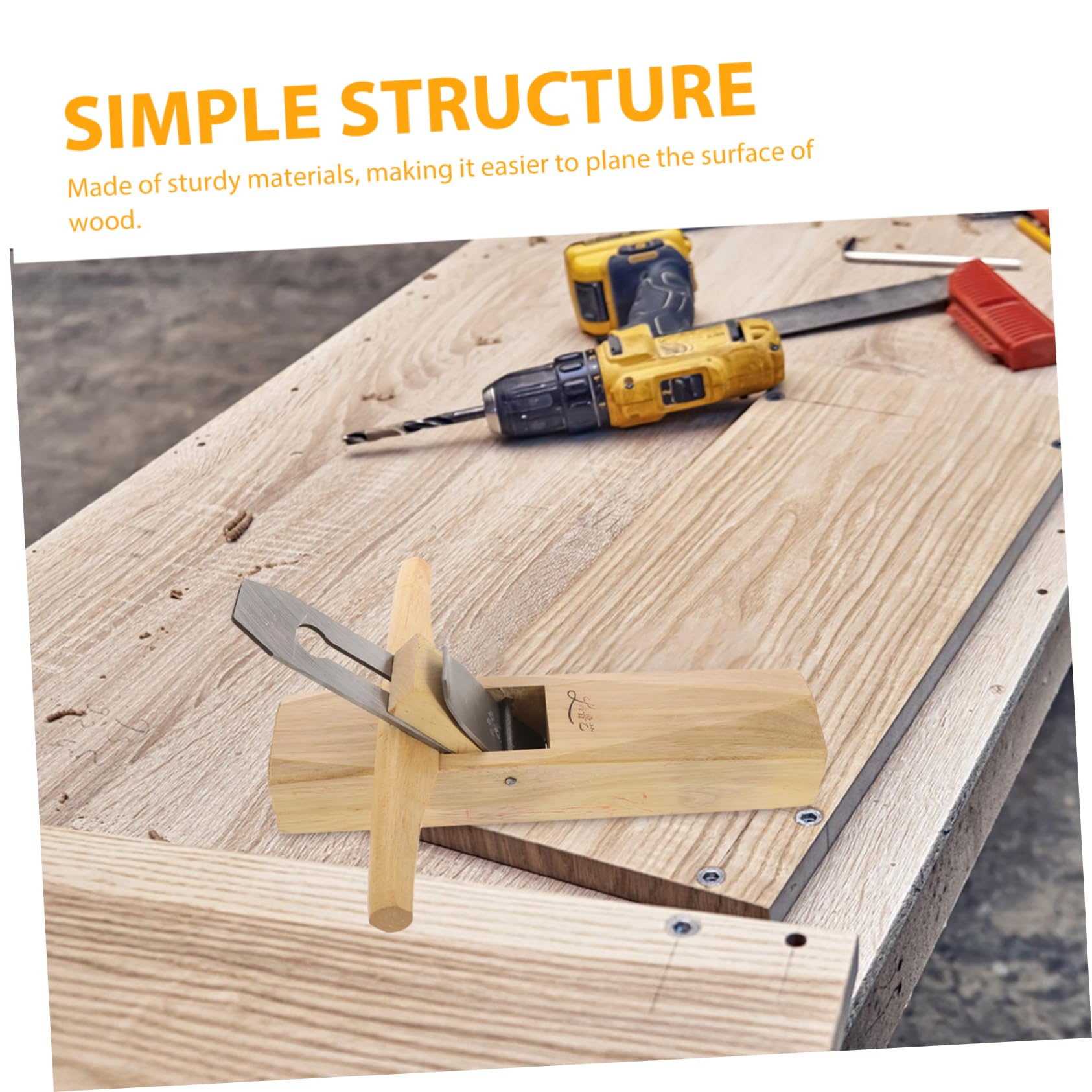 Cepilladora de Madera Manual Alargada para Carpintería y Taller | Madera y Metal, Cuchilla Ajustable, Diseño Versátil, Uso en Escultura y Modelado