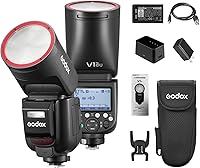 Vista 11 de Godox V1 C U V1C U On Camera Flash cabeza redonda TTL Speedlite 1/8000s HSS 1.5s Tiempo de reciclaje 2.4G Control inalámbrico con luz de modelado