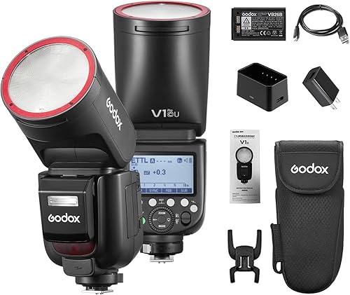 Miniatura 6 de Godox V100C 2.4G Flash de cámara inalámbrica V100 C para Canon cabeza redonda flash en cámara TTL Speedlite 100Ws Power Touch Control Pantalla