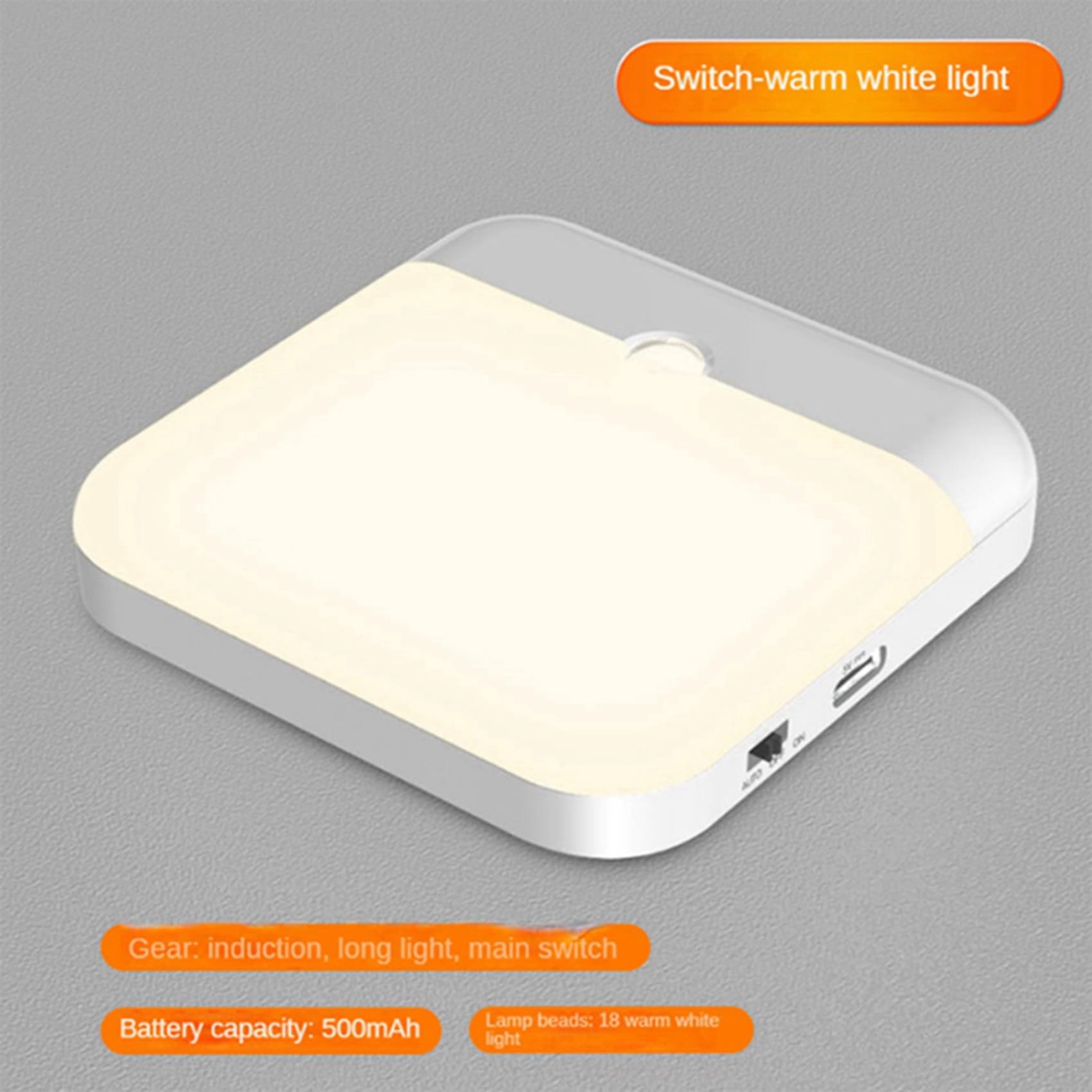Confezione da 4 Luci LED Ricaricabili con Sensore di Movimento, Luci per Fili, Luce Notturna con Sensore di Movimento, per Scala