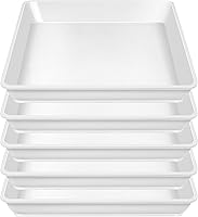 Vista 14 de Paquete de 4 platillos cuadrados para plantas de 18 pulgadas, platillo de plástico duradero, platillos resistentes para macetas, macetas