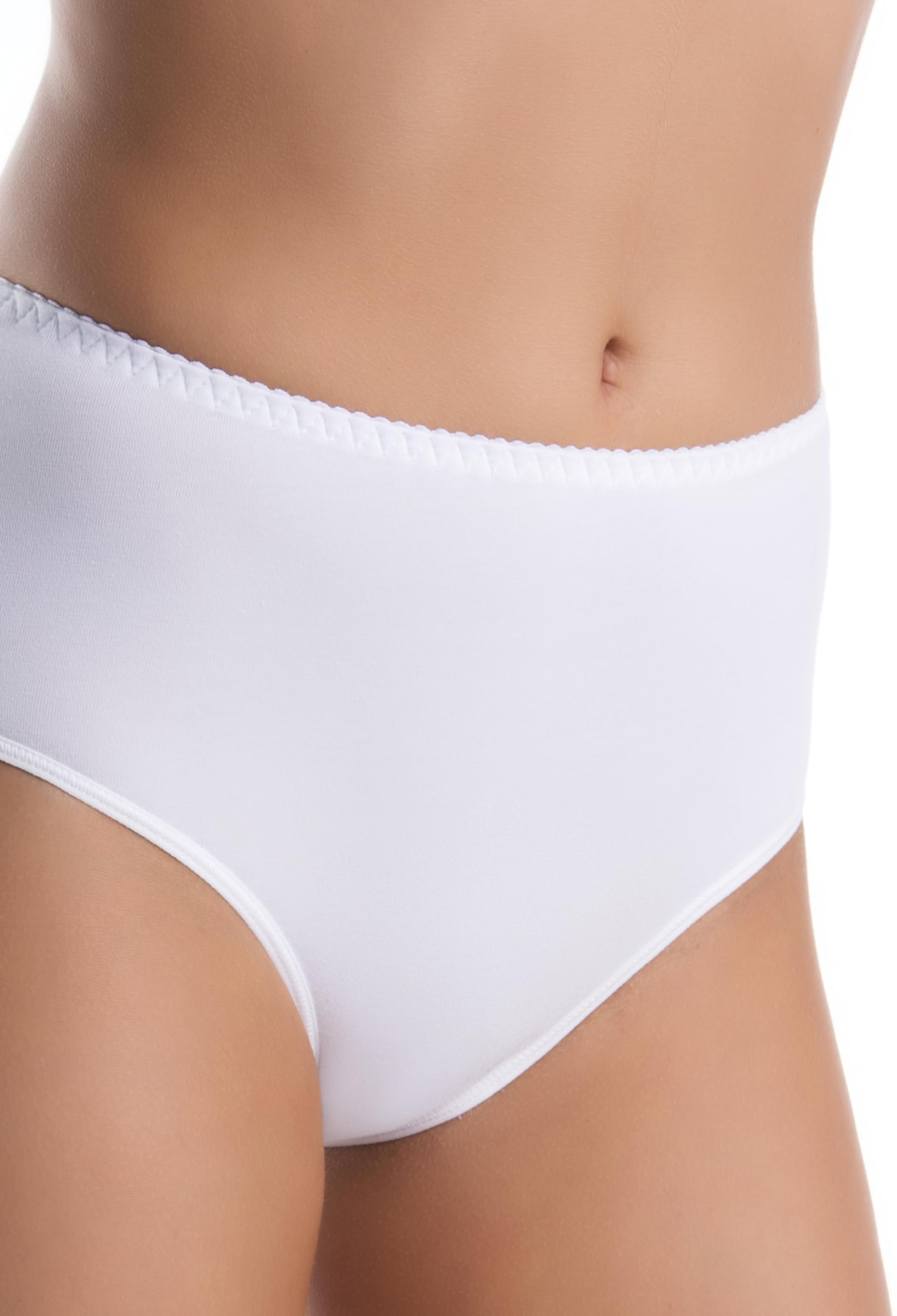 Teyli 3 Pack Women's Knickers High Waisted Briefs Bamboo Full Comfort Breathable Stretchy Panties Pack of 3 Simi