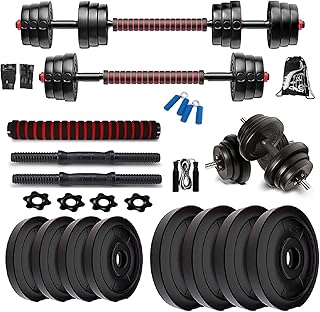 Bodyfit 10Kg WEIGHT PLATES EXERCISE SET FITNESS GYM SET DUMBBELL SET.-picture-23