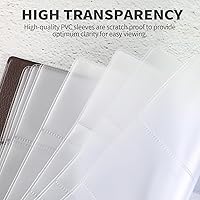 Vista 3 de Tarjetero para tarjetas de visita con capacidad para 240 tarjetas, organizador de tarjetas de visita portátil para hombres y mujeres, carpeta