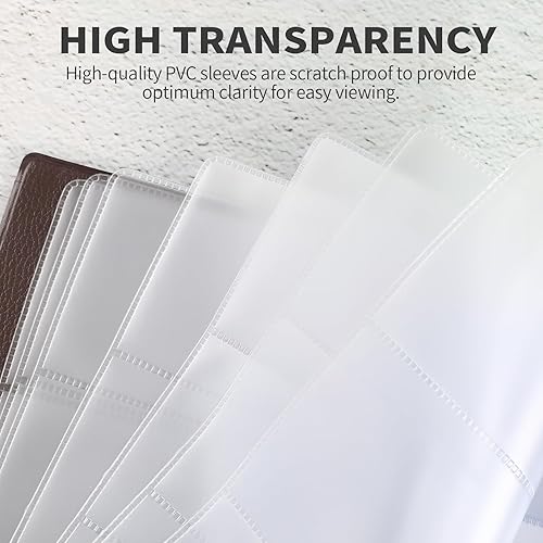 Miniatura 3 de Tarjetero para tarjetas de visita con capacidad para 240 tarjetas, organizador de tarjetas de visita portátil para hombres y mujeres, carpeta