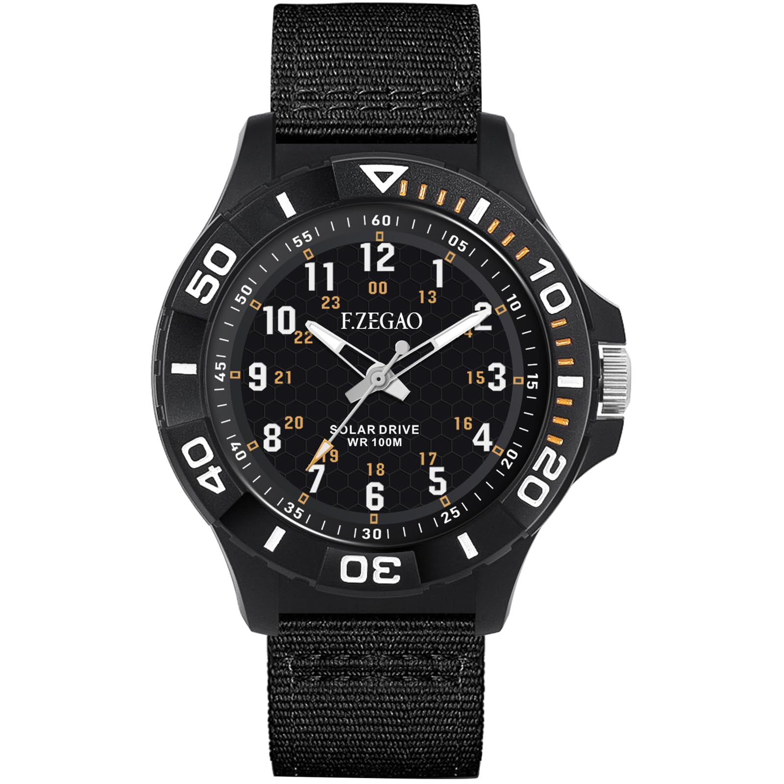 Orologio analogico da uomo, impermeabile fino a 100 m, facile da leggere, unisex, orologio analogico subacqueo di seconda mano, diametro 45 mm