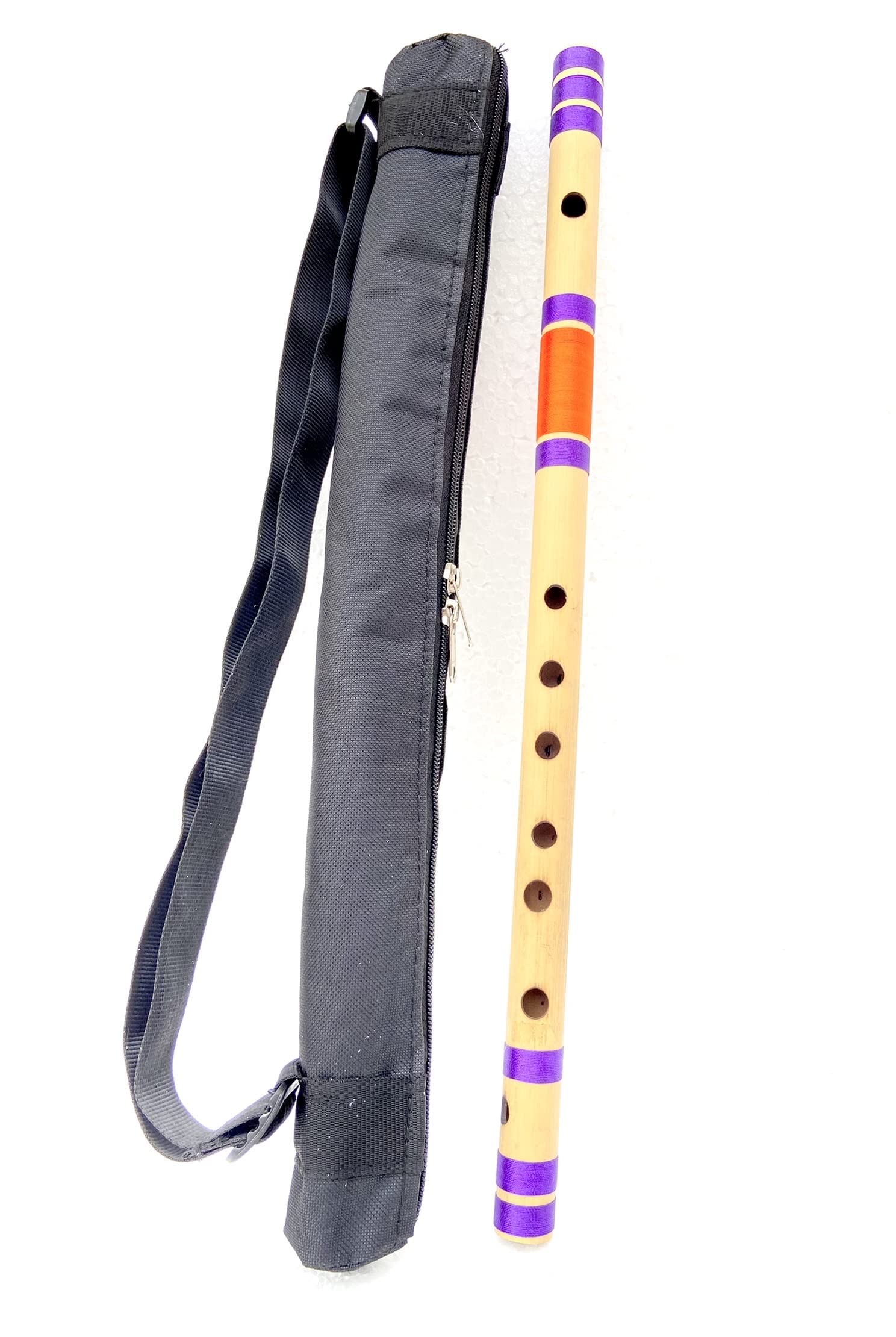 MAGA MART Professional Flutes C Sharp Medium Right Hand 7 Hole Bansuri Size 18.5 inches (With Free Carry Cover) M.M-picture-11