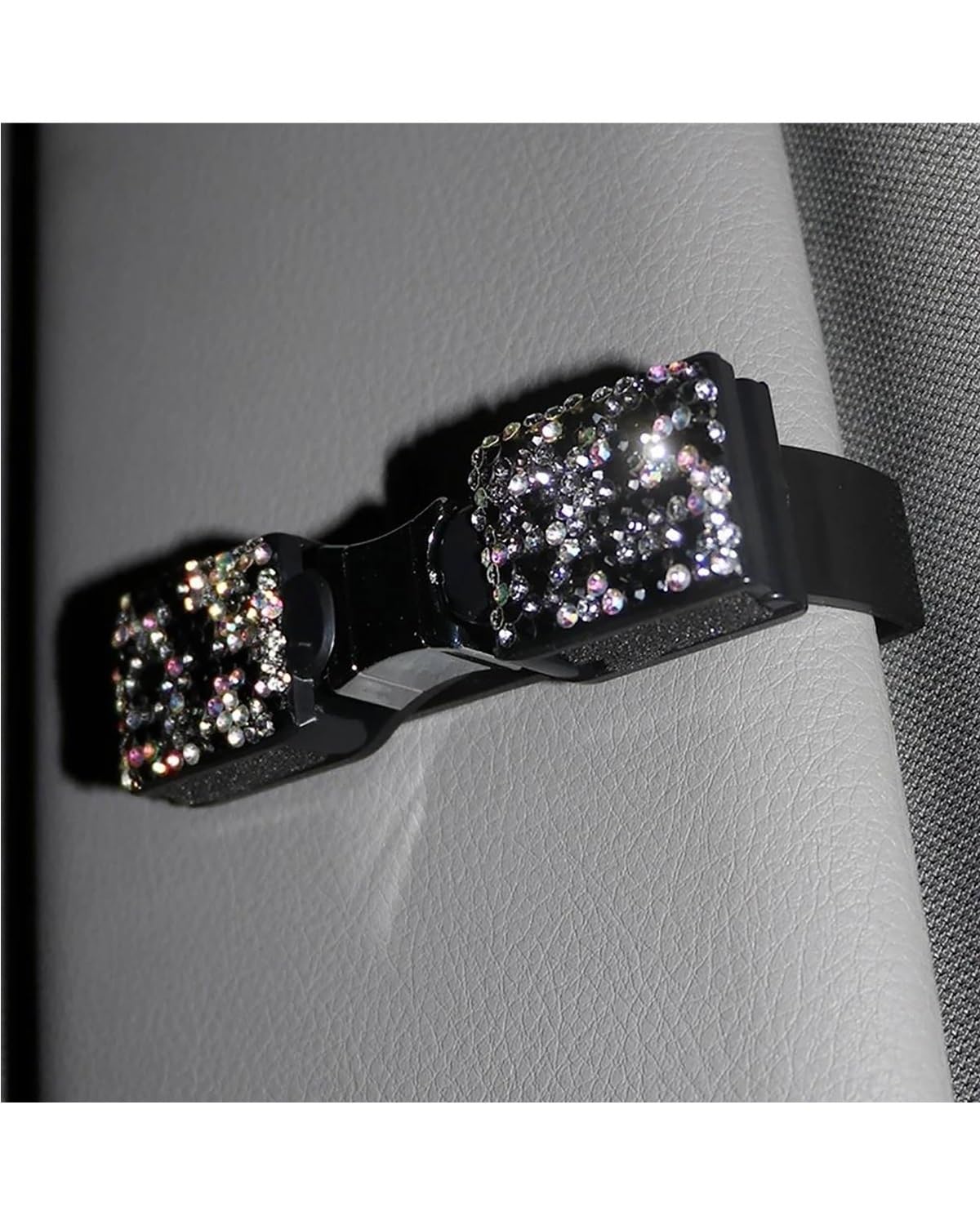 Supporto per Occhiali da Sole, Visiera Parasole per Auto, Clip Universale per Biglietti, ricevute, Clip di Fissaggio per Occhiali da Auto, Custodia per Occhiali da Auto (Rosa)