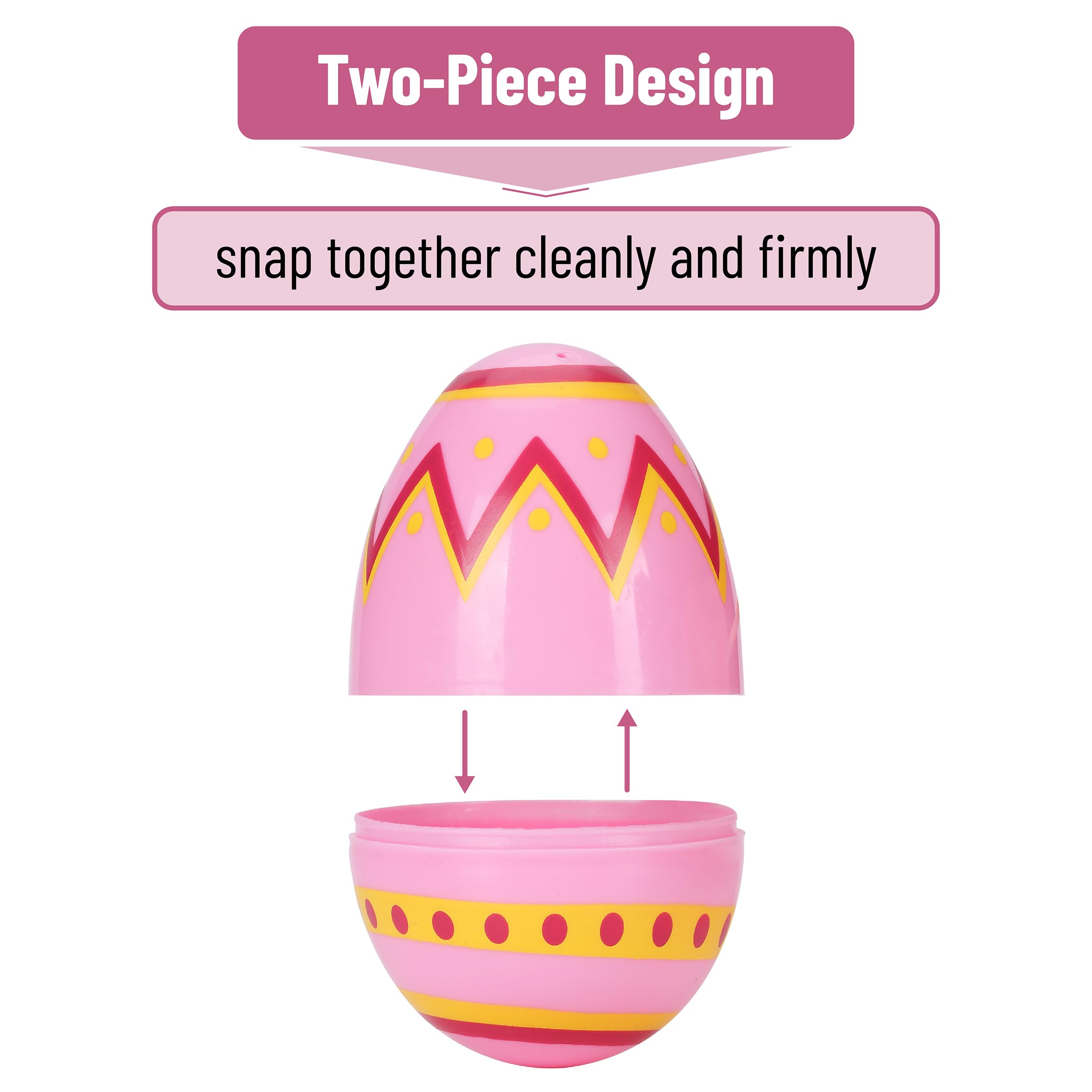 Snapklik mr pen jumbo plastic easter eggs 30 pack 3 tall
