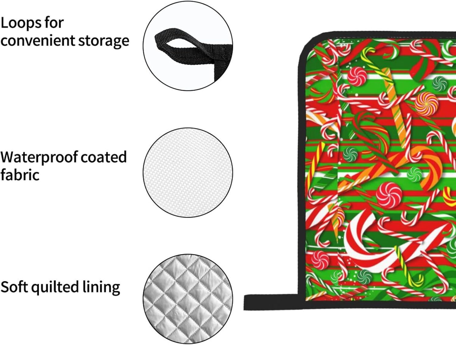 Merry Christmas. Kitchen baking four piece set, fit for cooking and baking, oven, microwave, and outdoor barbecue