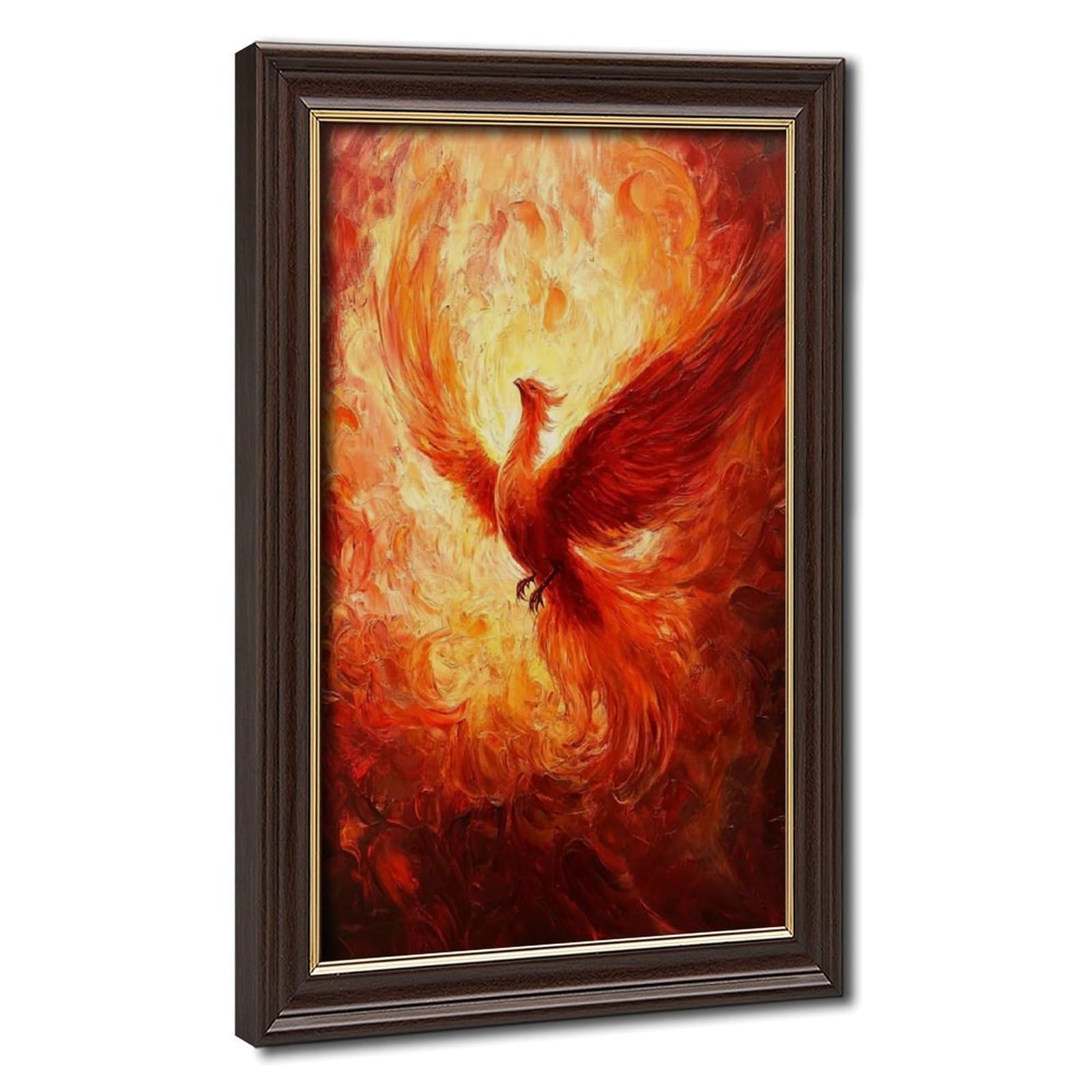 Bareronor Fire Phoenix Poster (2) Canvas Poster Bedroom Decor Landscape Office Room Decor Gift 24" L X 36" W