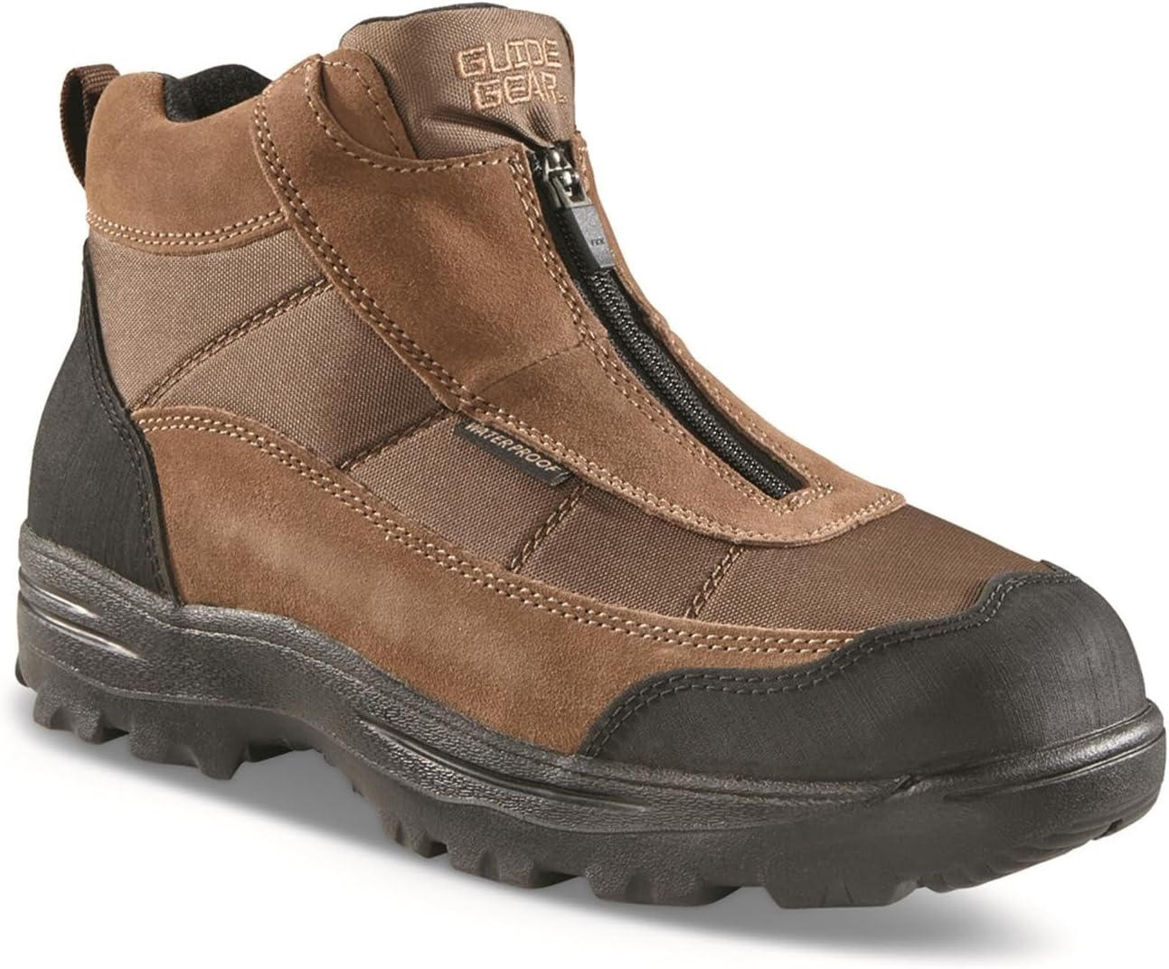 Guide Gear Men's Silvercliff II Mid Zip Hiking Boots Waterproof Outdoor Shoes