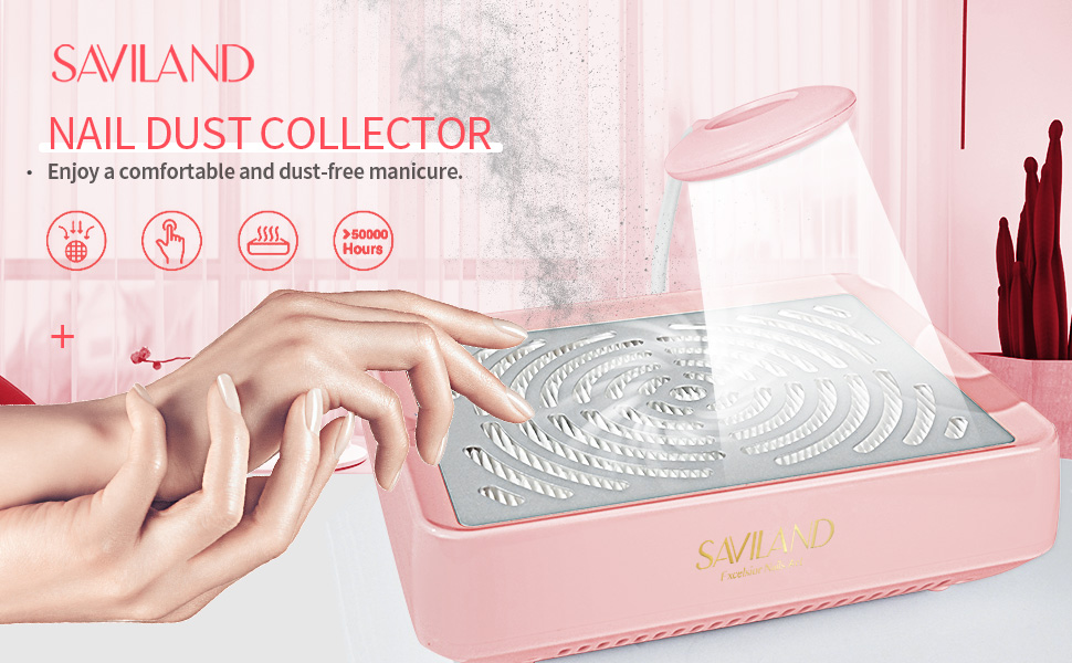 Amazon.com: SAVILAND Nail Dust Collector with Lamp – Powerful Nail