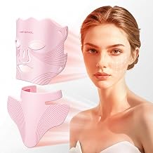Red Light Mask for Face & Neck with Eye Protection