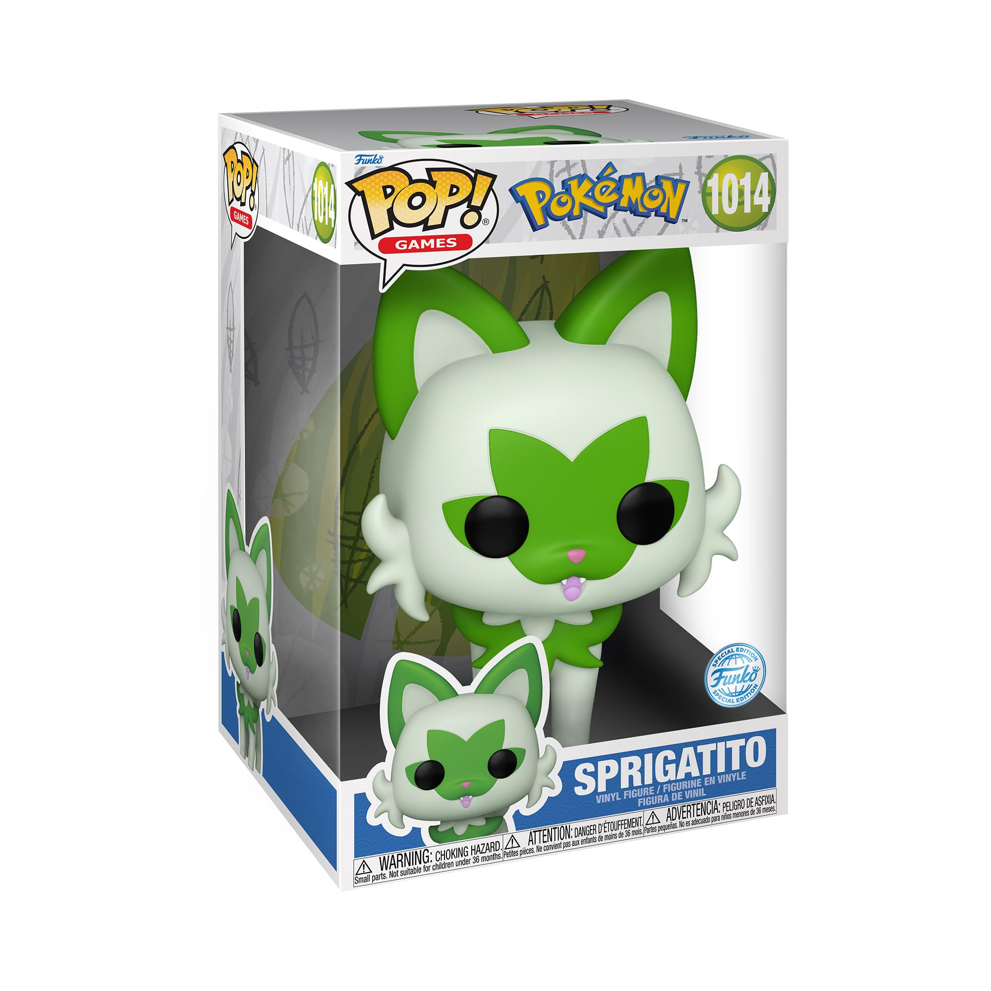Funko POP! Jumbo: Pokemon - Sprigatito - Collectable Vinyl Figure - Gift Idea - Official Merchandise - Toys for Kids & Adults - Video Games Fans - Model Figure for Collectors and Display